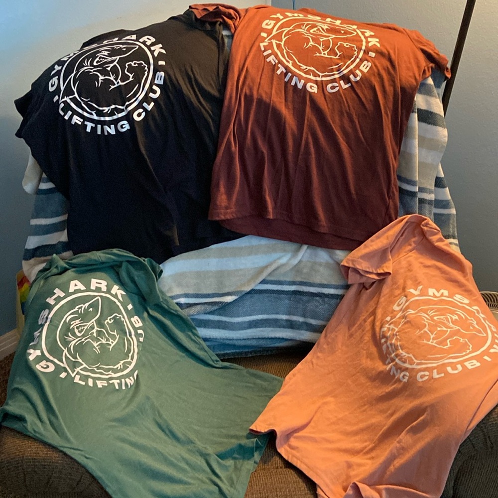 Gymshark Lifting Club shirts (All 4)